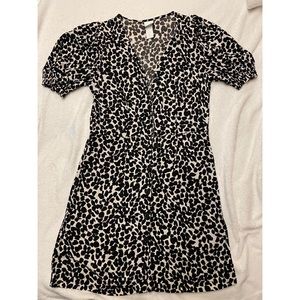 Printed H&M Button Down Dress